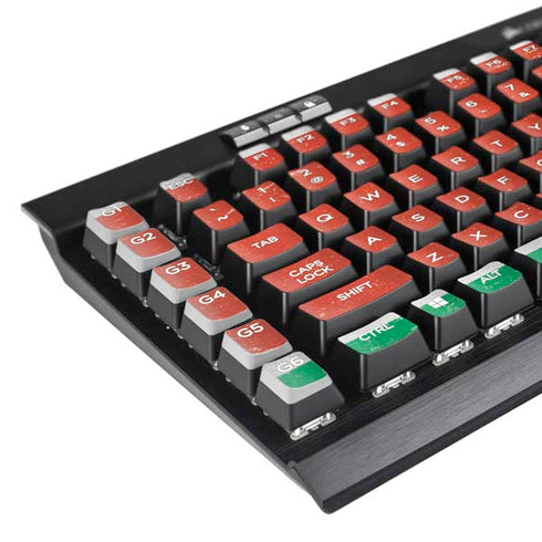 Kenya Flag Distressed K95 RGB PLATINUM Mechanical Gaming Keyboard Skin